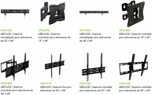 Imagen 3 de 4 de Soporte De Tv Lcd Led Ultra Slim 23 - 42 Klip Xtreme Kfm335