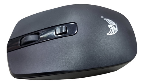 Mouse Sem Fio Wireless 2.4g A Pilha 4 Botões Micro Receiver Cor Preto