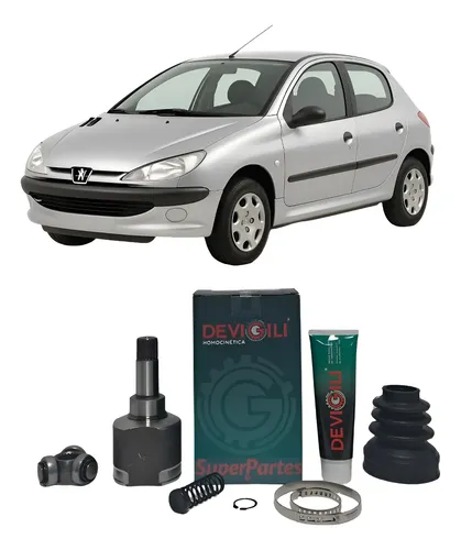 Tulipa + Trizeta Peugeot 206 1.4 Esquerdo 22x22 151 Mm | MercadoLivre
