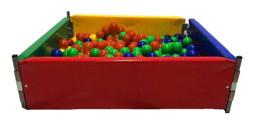 Cercadinho Piscina De Bolinhas 1,5 X 1,5m Infantil Colorida