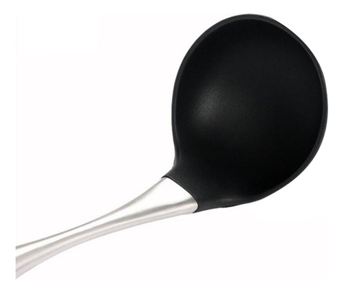 Cuchara De Cocina De Silicona Con Mango De Acero Inoxidable,