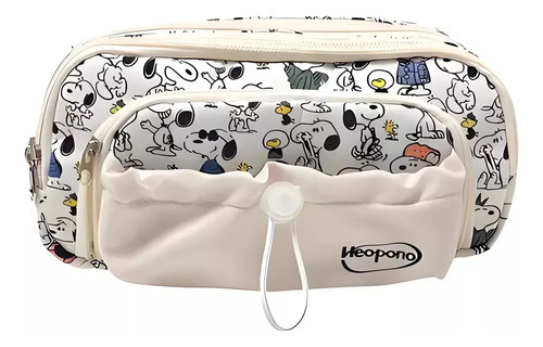 @ Lapicera Cosmetiquera Doble Cierre Snoopy 10x20 Cm Peanuts