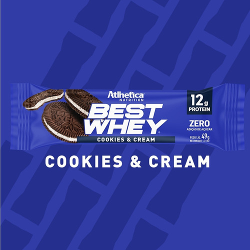 Barrinha Proteica Gourmet Best Whey Bar (12x49g) Atlhetica