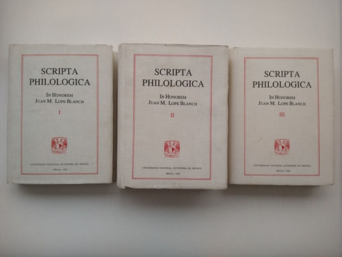 Libro - Scripta Philologica (3 Tomos)