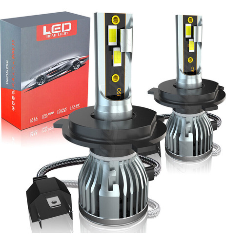 Kit De Faros Led H4/9003/hb2 Para Toyota Yaris 4dr Sedan