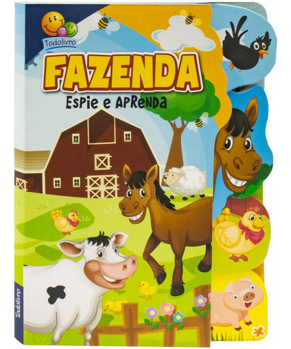 Espie E Aprenda: Fazenda, De Brijbasi., Vol. 1. Editorial Todolivro, Capa Dura, Edição 1 Em Português, 2024