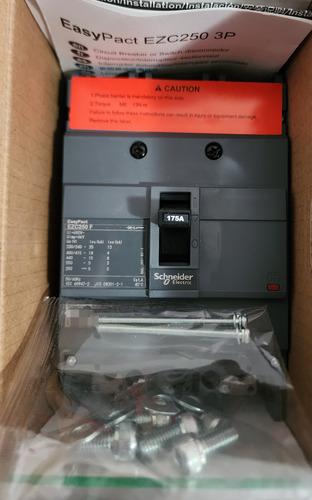 Interruptor Automatico Mold. 3p 175a En 18ka Ref Ezc250f3175