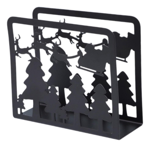 . 3 Servilletero De Metal Con Diseño Navideño, Estilo C