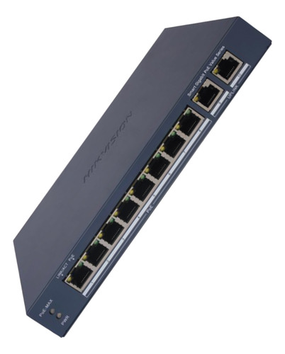Switch Hikvision Gigabit Poe+ 10 Puertos Adm Ds-3e1510p-ei/m