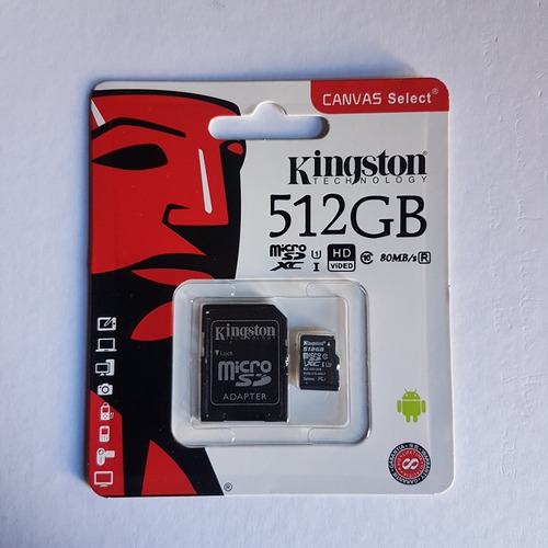 Imagem 1 de 1 de Cartão De Memoria Kingston 512gb