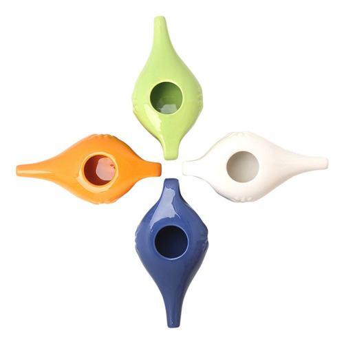 Limpiador De Nariz Neti Pot De Cerámica De 250 Ml, Azul