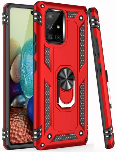 Forro Estuche Funda Para Samsung Galaxy A71 Con Anillo 360