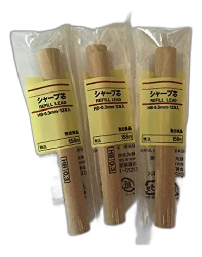 Recargas Lápiz Mecánico 0.3mm Hb (12x3)