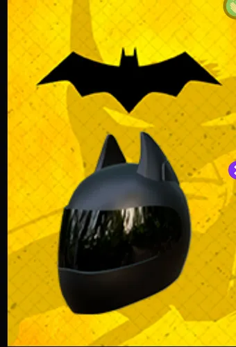Casco con orejas de batman hot sale