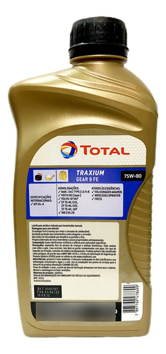 Óleo 75w80 Gl4 Sintetico Total Oleo Câmbio Powershift