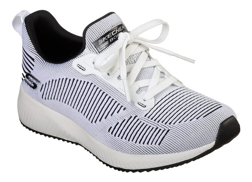 Skechers Tenis Bobs Squad Blanco/negro Mujer 31360/wbk