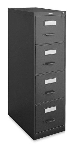 Archivero Vertical - Carta, 4 Cajones, Negro - Uline