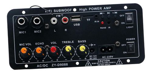 Placa Amplificadora 220v 12v 24v Módulo De Audio Para