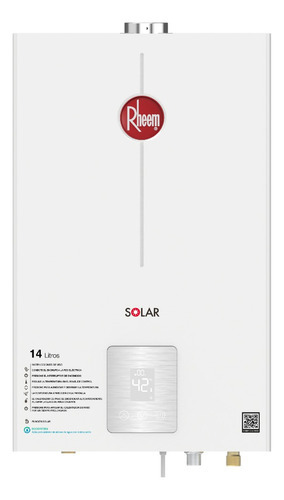 Calentador De Agua 14lt Gas Propano Tiro Forzado Dig Rheem Color Blanco Tipo De Gas Glp 120v