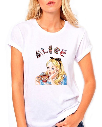 Alice Arte Remera Mujer Niña Varios Modelos 