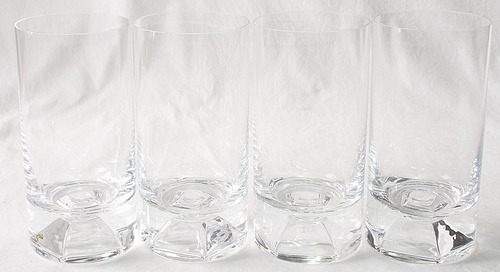 4 Vasos Para Whisky O Tragos 7 Diametro X 14 Alto