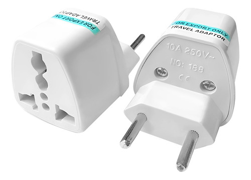 Kit 3 Adaptador Tomada Viagem Internacional Europa