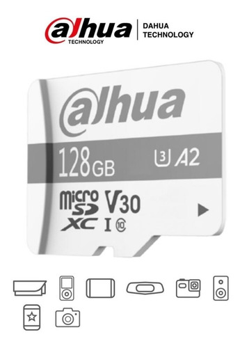 Memoria Micro Sd 128 Gb P100 Clase 10 Uhs-i Dahua Para Cctv