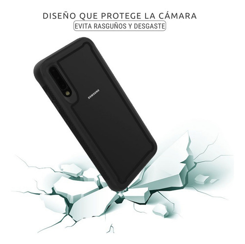 Funda Para Galaxy A72 Con Mica Varios Modelos Antigolpes Rojo Air Case