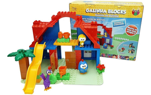 Block Galinha Pintadinha Casinha Da Galinha Yellow - 1206