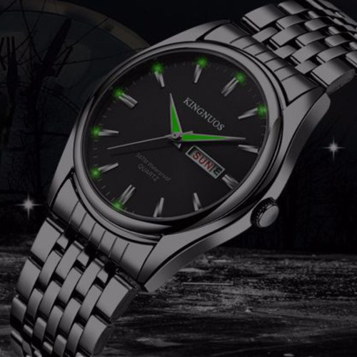 Kingnuos Week Date Reloj De Cuarzo Para Pareja 2 Piezas