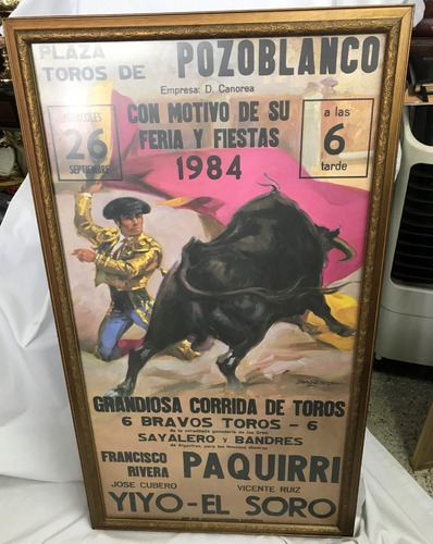 Afiche Plaza De Toros De Pozoblanco Con Motivo De Su Feria
