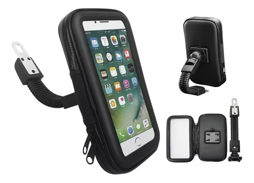 Soporte Funda Porta Celular Gps Para Moto Impermeable Táctil