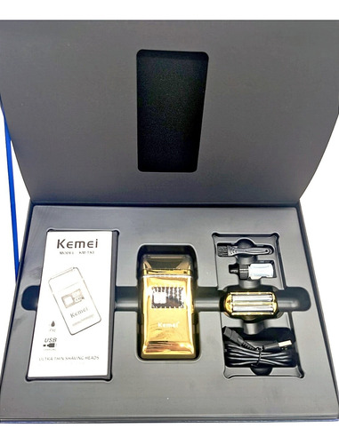 Kemei Afeitadora Shaver Km-tx8 Dorado