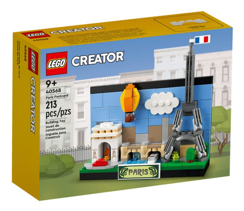 Tarjeta Postal Lego Paris De Building Toy, 213 Unidades, Con