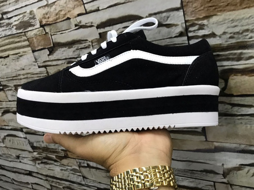 Tênis Vans Flatform Sola Alta Feminino Super Confortável #06 | Mercado Livre
