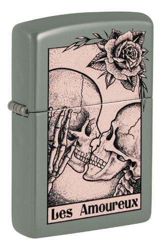 Encendedor Zippo Diseño Death Kiss Original Aventureros