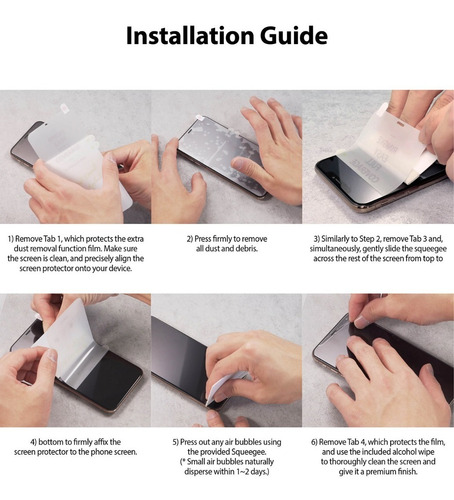 Imagen 3 de 8 de Film Dual Easy Xiaomi Redmi Note 9 Ringke Pack X2 Original