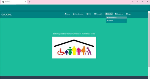 Sistema Web Controle Gestão Assistência Social