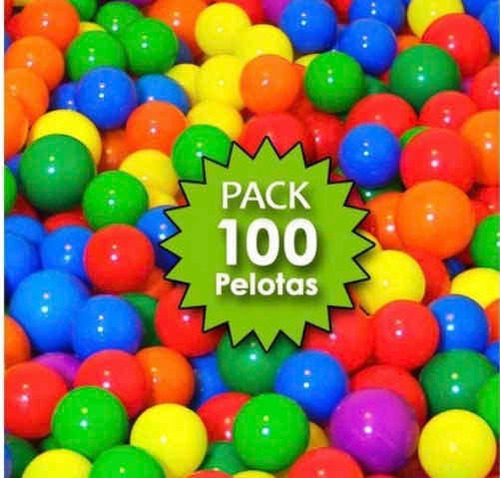 Packs De 100 Pelotas Plástica De Colores Para Piscina