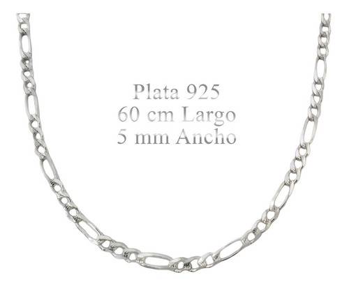 Cadena Cartier De Plata Ley .925 De 5mm  Diamantada