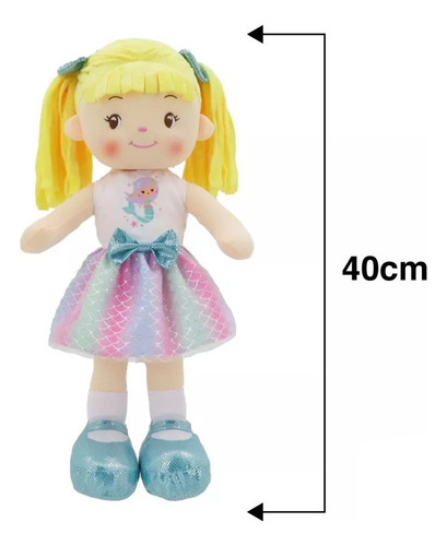 Muñeca De Trapo Y Tela / Kenna / Sirena / Linzy Toys