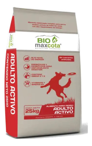 Croquetas Biomaxcota Adulto Activo 10kg - Alimento Premium