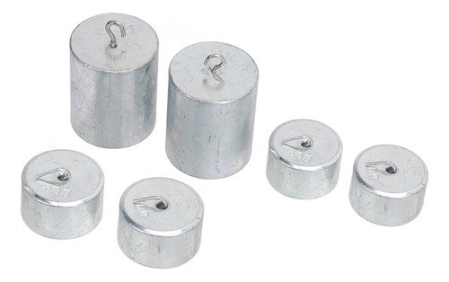 Juego De Pesas De Laboratorio De Metal Plateado Y Báscula De