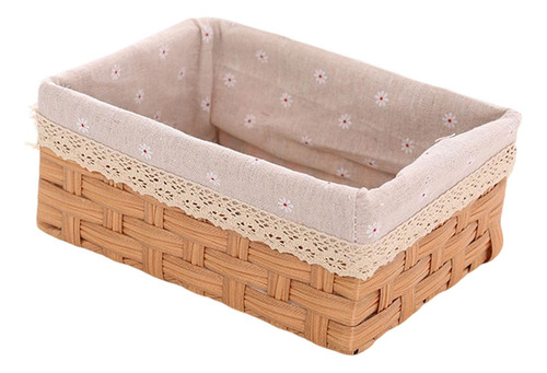 Cesta De Almacenamiento Imitación De Mimbre Cesta S