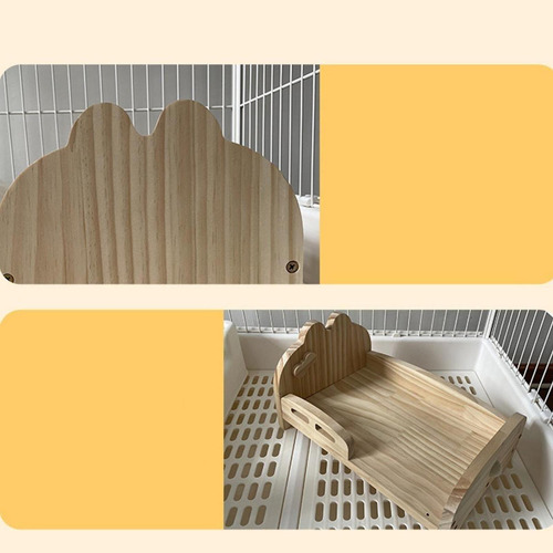 Nido De Cama De Conejillo De Indias De Madera Versátiles S