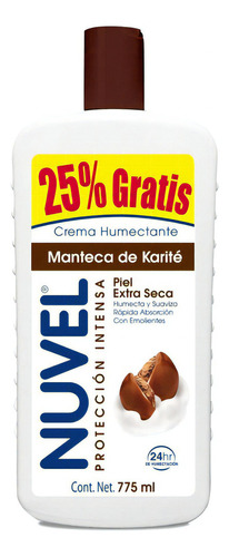  Crema Corporal Nuvel Manteca De Karite Piel Seca 775ml