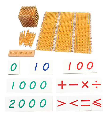 Material De Matemática De Contas, Brinquedos De Dourado
