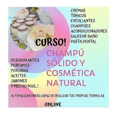 Curso De Champú Sólido, Acondicionador Y Cosmética Natural 