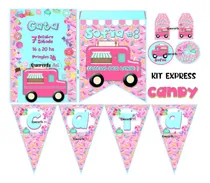 Comprar Kit Imprimible Express Personalizado - Candy- Sweet 