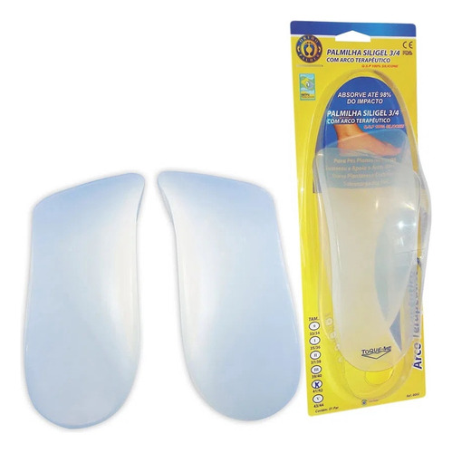 Palmilha 3/4 8002 Siligel Com Arco Orthopauher 37/38